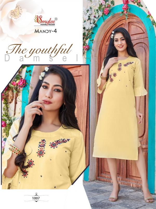 Smylee Mandy 4 Designer Silk Festive Wear Kurti 